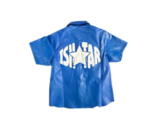 Load image into Gallery viewer, Ishtar Blue Leather Shirt
